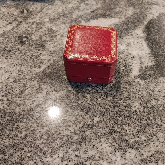 Cartier Ring Presentation Box - Red - Picture 1 of 16